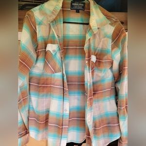 LADIES L BUTTON DOWN